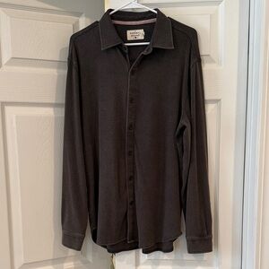 The Normal Brand Dark Brown Casual Button Down Shirt
